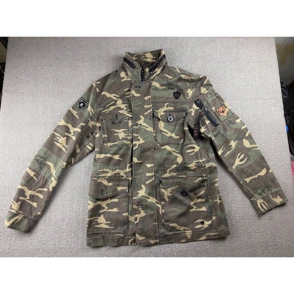 Buffalo David Bitton Other - Buffalo David Bitton Military Jacket Men M Multi Color Jabren Camouflage Army